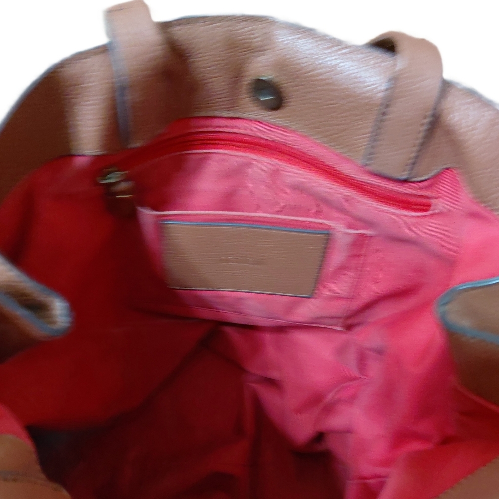 J. Crew Brown Leather Tote Shoulder Bag - Picture 6 of 10